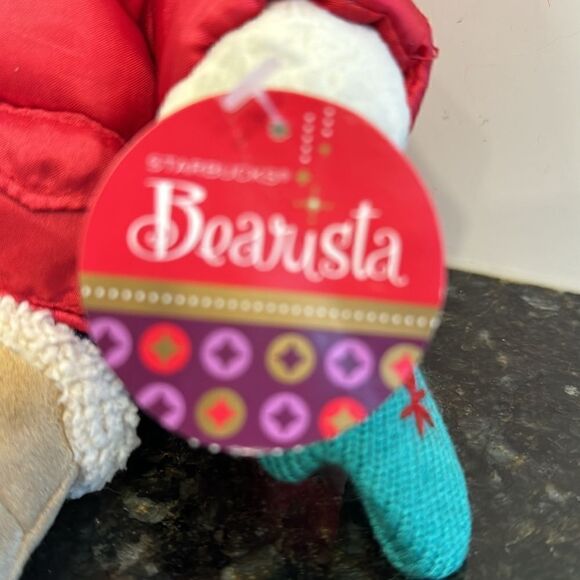 Starbucks Bearista Boy Bear Plush Winter 2006 51st Edition Red Puffy Jacket EUC - Picture 3 of 9